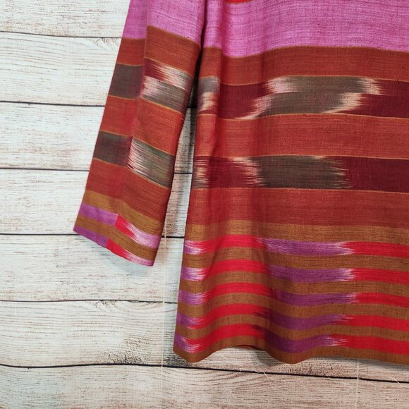 VTG Maurizio Ramini Blazer Jacket Womens Size M Aztec One Button Padded Shoulder - Picture 13 of 14